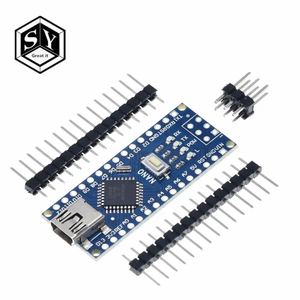 Nano 1 шт. мини USB с Загрузчиком Nano 3,0 контроллер совместимый для arduino CH340 USB драйвер 16 МГц NANO V3.0 Atmega328P