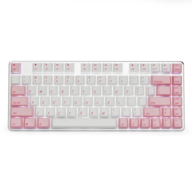 Magicforce 82 ключ PBT сублимации издание антипризрак USB проводной белый подсветкой эргономичная механическая клавиатура Gateron переключатели