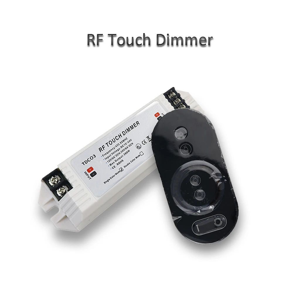 RF LED Touch диммер постоянного тока 12 24V Max 288W 6A беспроводной пульт дистанционного
