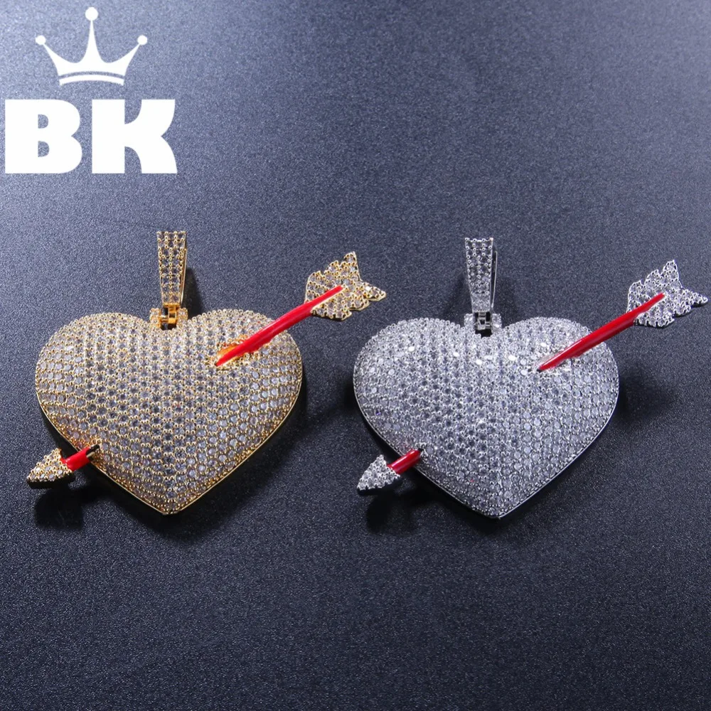 Золотая и серебряная стрелка в стиле KING BLING стрелы хип хоп красная Подвеска со