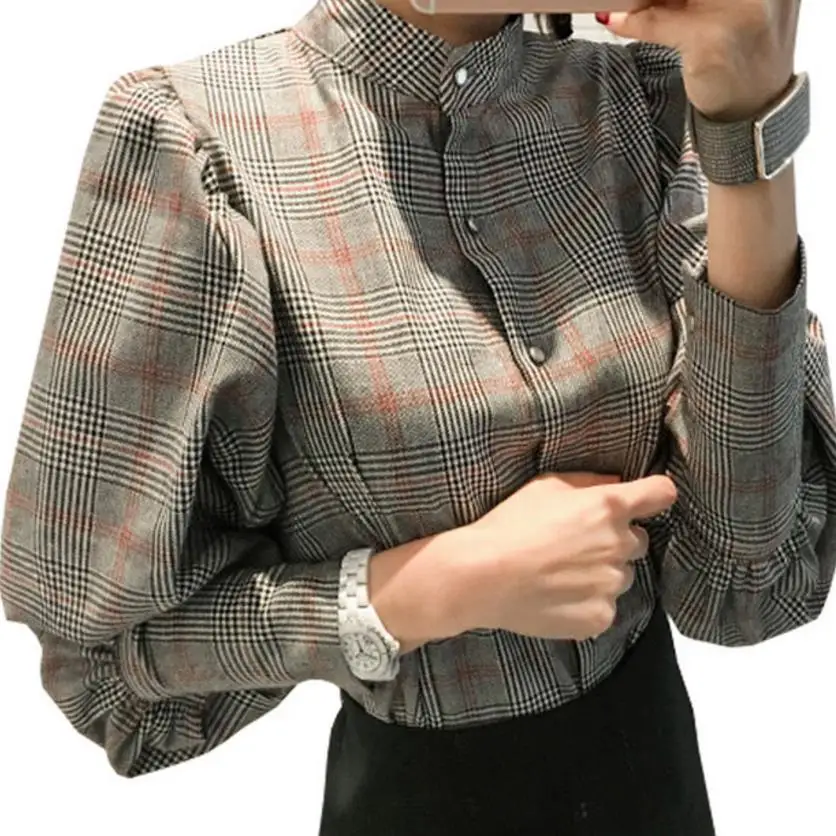 Рубашка женская повседневная с бантом|lantern sleeve blouse|women shirts blousesshirt blouse |