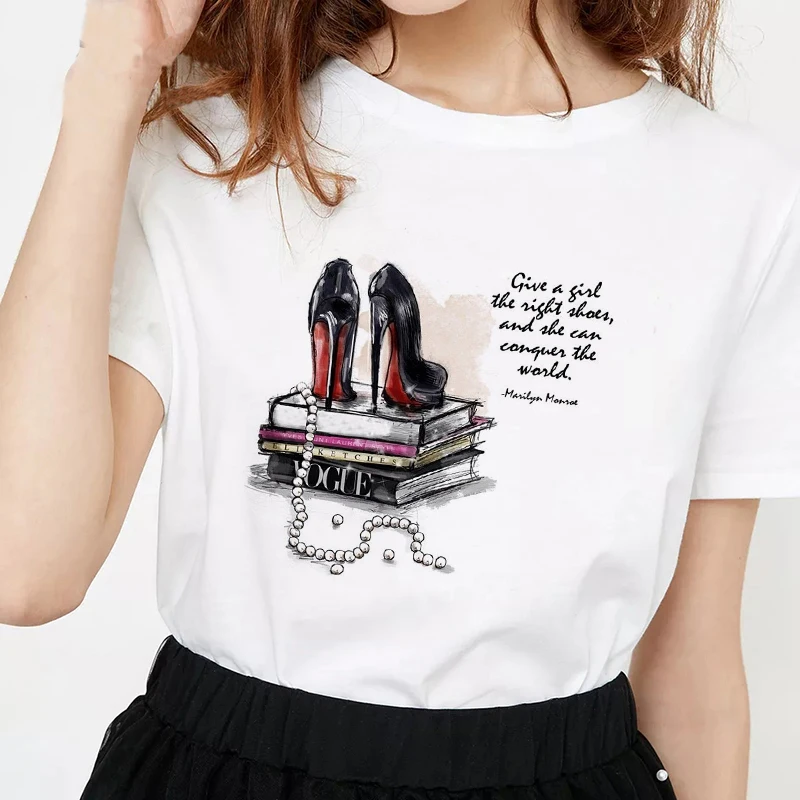 Женская футболка с розовым мороженым женские белые футболки Harajuku Vogue летняя