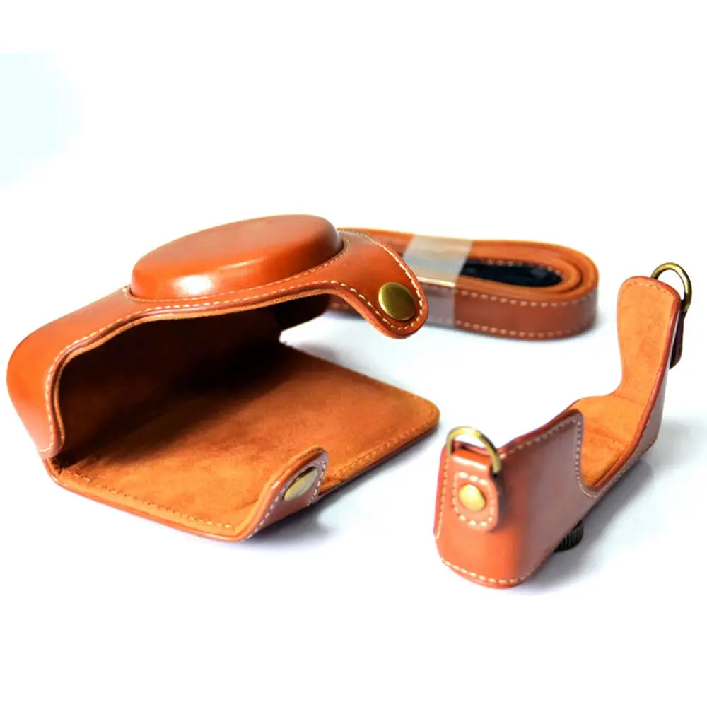 Высококачественный чехол для камеры из искусственной кожи PU для Sony RX100 RX100II RX100III M2 M3 II III IV V с ремешком, 3 цвета.