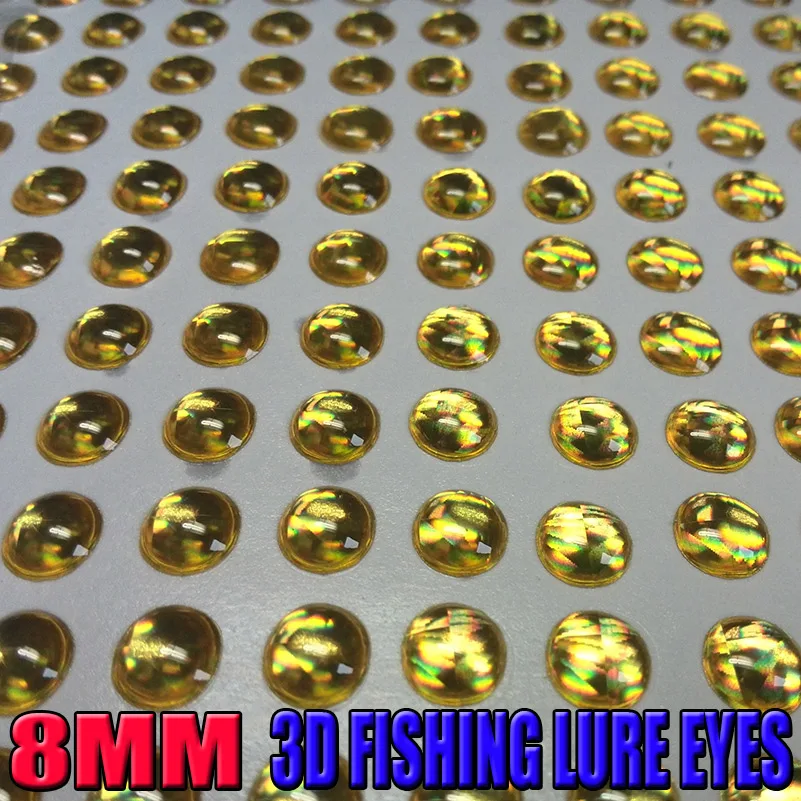 Новинка 800 рыболовные 3d приманки глаза размер: 8 мм реалистичные искусственные