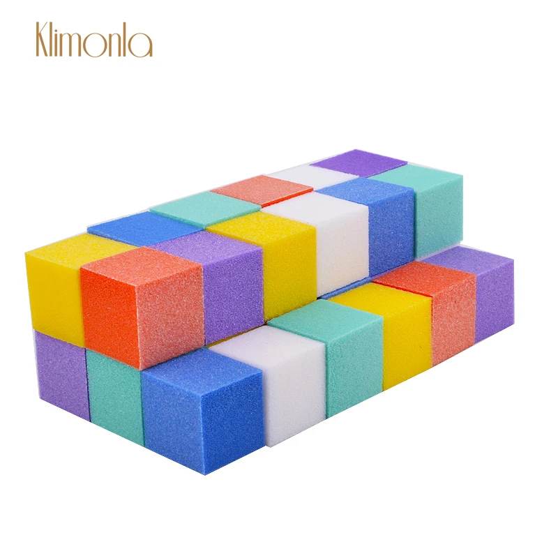 

50 шт., Разноцветные Мини-пилки для ногтей, 2,5x2,5x2,5 см
