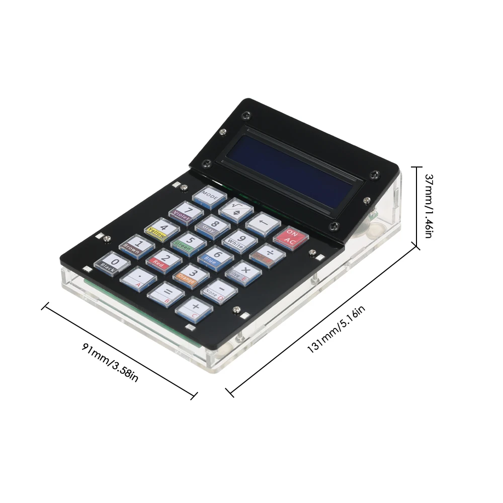 DIY Calculator Counter Kit with Acrylic Case Multi-purpose Electronic Electronics Computing LCD Display | Инструменты