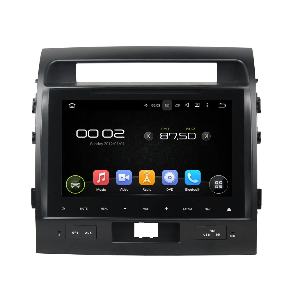 

9-дюймовый автомобильный DVD-плеер Android 5,1, система GPS-навигации, медиа стерео аудио-видео для Toyota Land Cruiser 2012, 2013, 2014, 2015