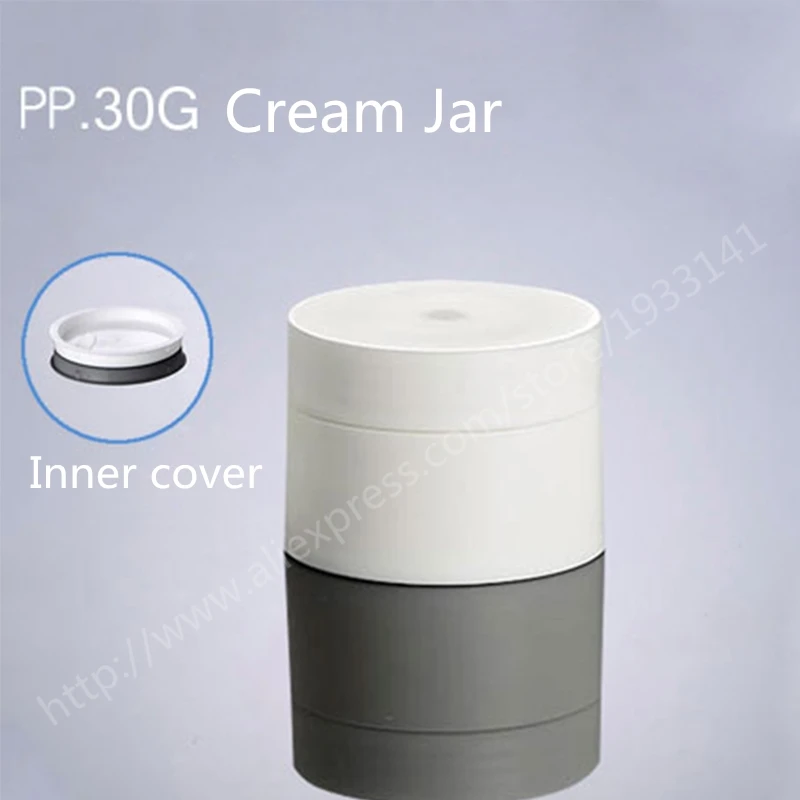 

Hot sale 500pcs/lot 30G Taiwan imported cream bottle white cream bottle packaging travel bottled cosmetics bottles