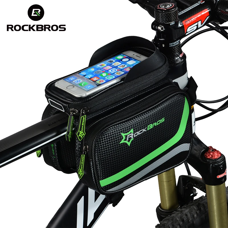 ROCKBROS водонепроницаемый Велосипедный Чехол велосипед MTB Передняя голова сумка