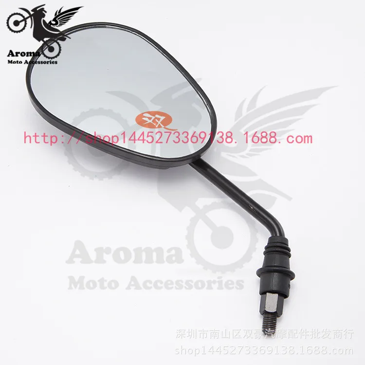 

black ellipse motorbike rear view mirrors for honda suzuki yamaha Kawasaki 8MM 10MM unviersal motorcycle rearview scooter mirror