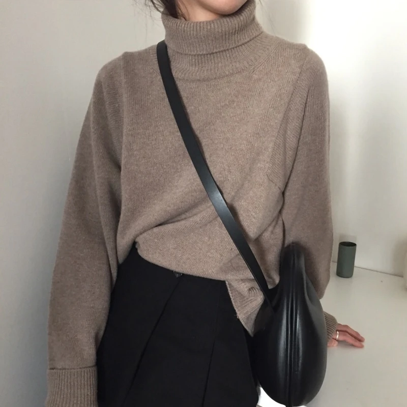 Новинка женский осенне-зимний теплый свитер джемпер кашемировый вязаный пуловер