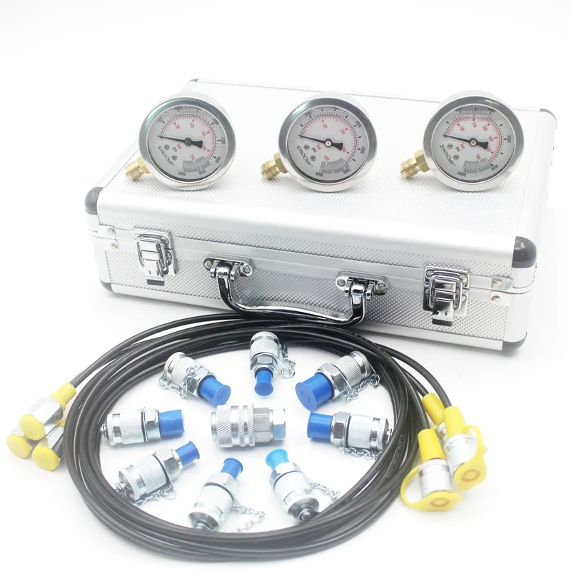 Excavator Hydraulic Pressure Gauge Test Kit, Diagnostic Tool, Hydraulic Point Tester Coupling, 2 year warranty
Excavator Hydraulic Pressure Gauge Test Kit, Diagnostic Tool, Hydraulic Point Tester Coupling, 2 year warranty