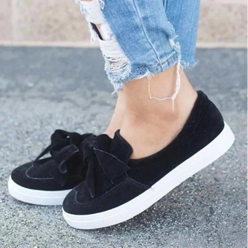 

2019 Bow Small Shoes Spring and Autumn New Fashion England Retro Women Flat Shoes Low Heel Shallow Mouth Female Casual Shoes