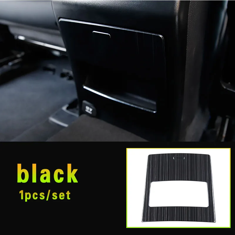 middle sides black Для Mercedes Benz GL320 350 450 GLS X166 Ml350 320 GLE W166 coupe c292 основное сиденье волоконная накладка наклейка аксессуары - Название цвета: middle sides black