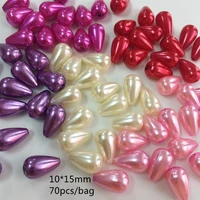 abs heteromorphism colorful pearl drops beads for jewelry making diy craft accessories beads fit jewelry handmade 1015mm