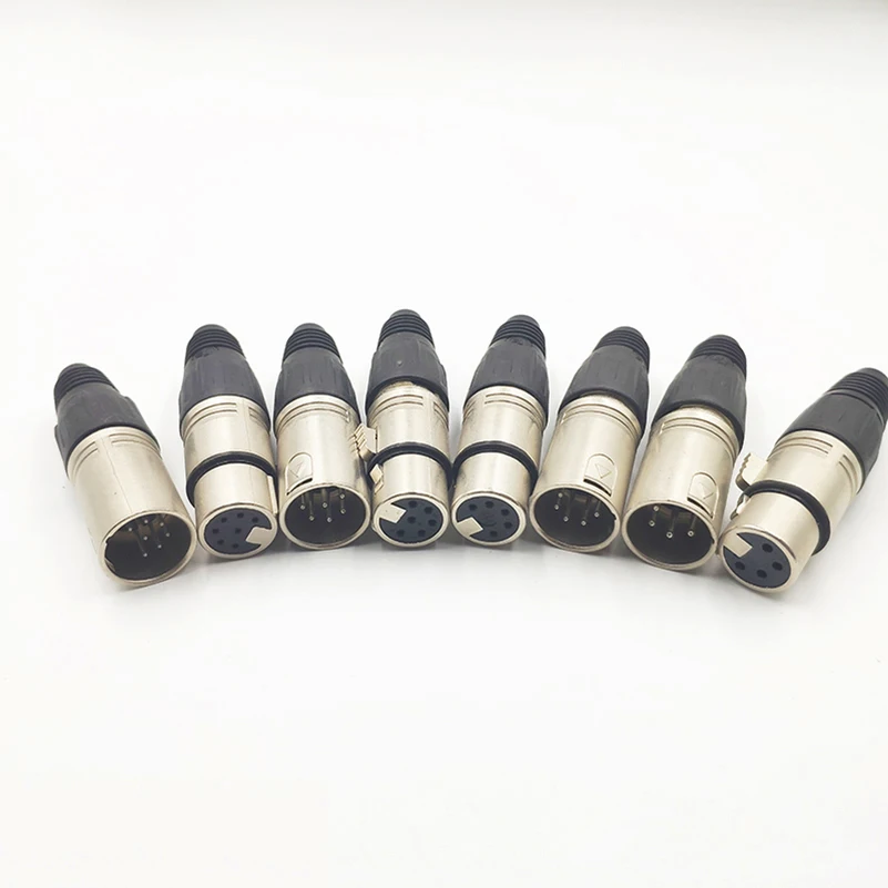 3P 4 5 XLR микрофон аудио кабель для подключения к сети 3/4/5/6/7 Pin XLR Мужской Женский Разъем Cannon концевые кабельные муфты для микрофона разъем припоя