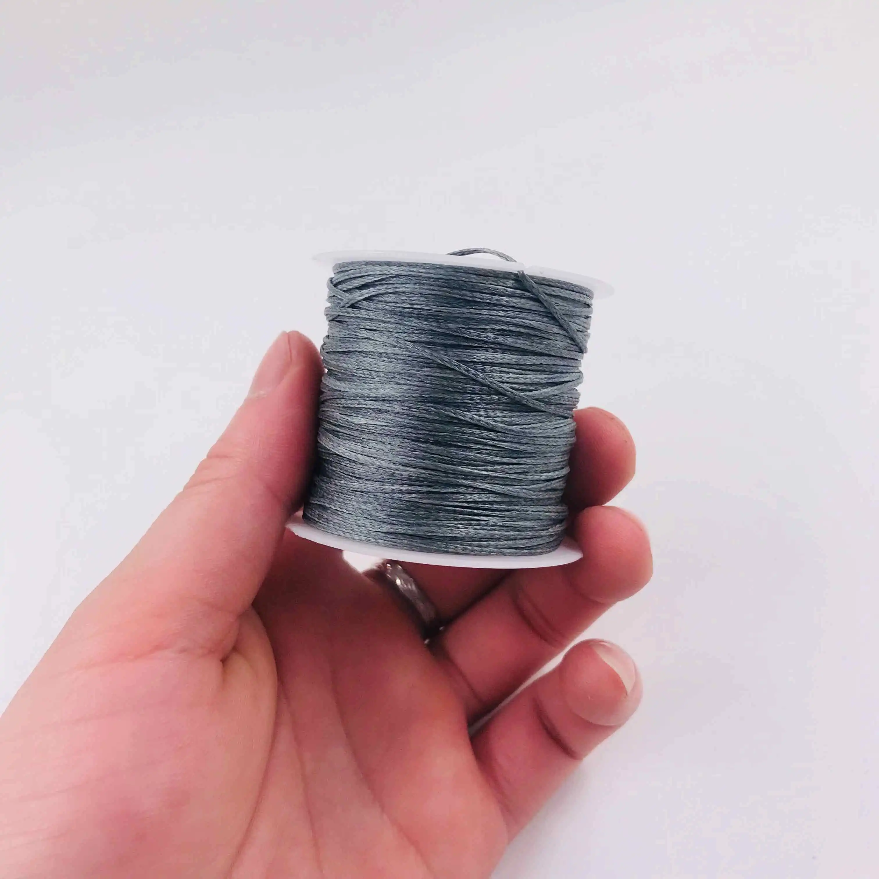 gray B35 Маленький рулон ручной работы Кожа DIY 210D плоская цепочки из воска швейная нить около 40 метров кожаный диван кожаный мешок - Цвет: gray B35
