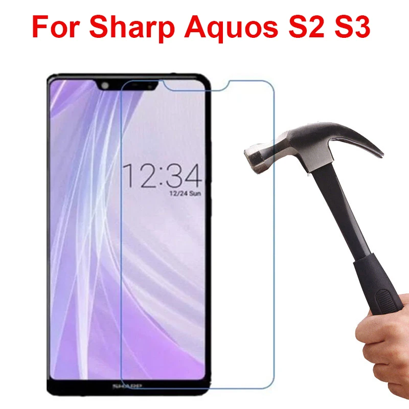 Взрывозащищенные Стекло пленка для Sharp Aquos S2 AQUS2 Защитная экрана 9h 2.5D Закаленное