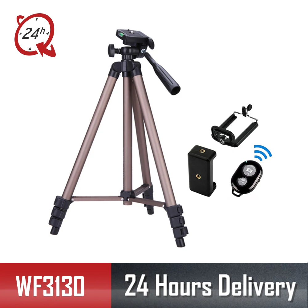 WT3130 Штатив для Canon Nikon sony DSLR камера освещение студийная видеокамера мини штатив для телефона штатив дистанционный Спортивный Держатель
