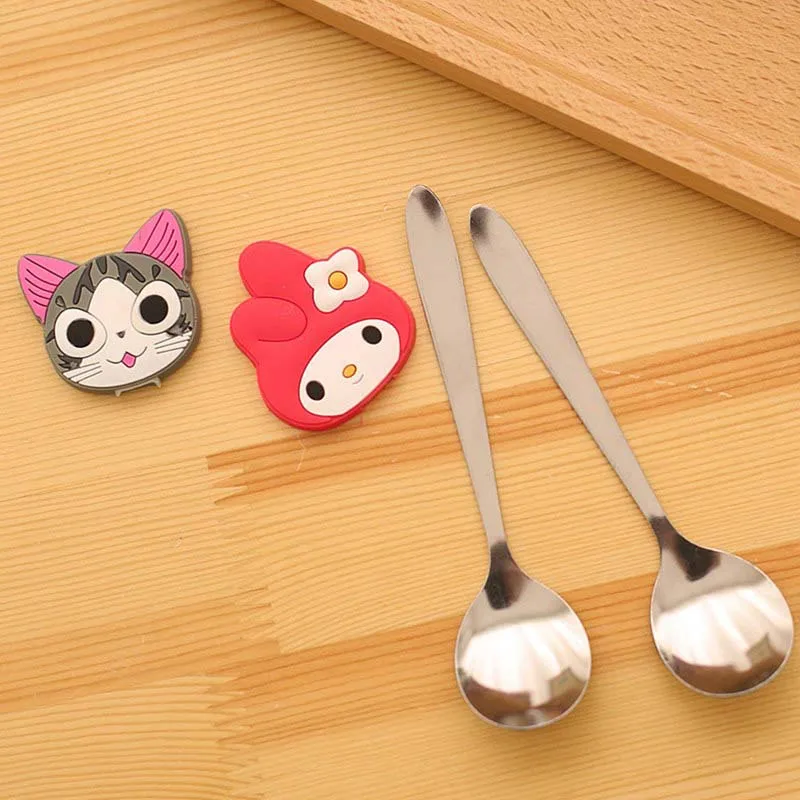 1 шт. кофейная ложка из нержавеющей стали Мультяшные ложки кошка уникальные