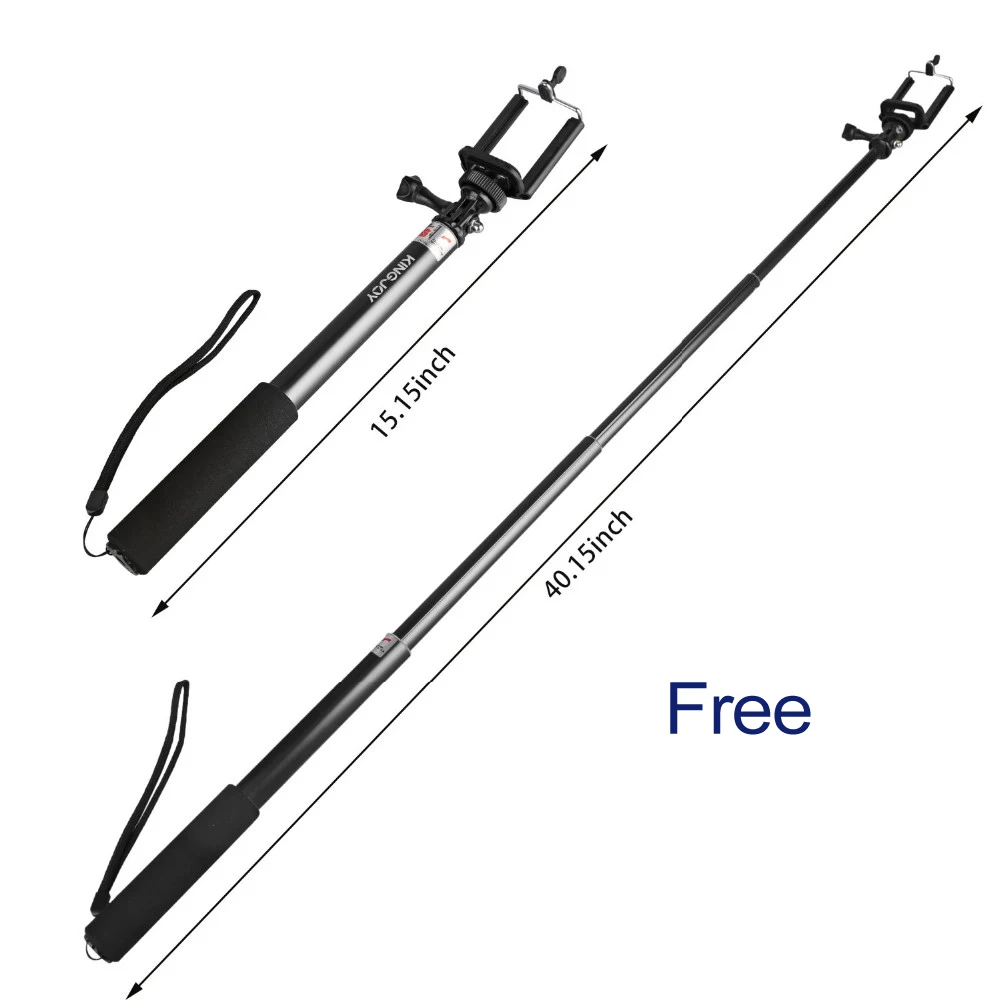 Bluetooth удалить Управление палка для селфи w/Телефон держатель Go Pro Камера телефон