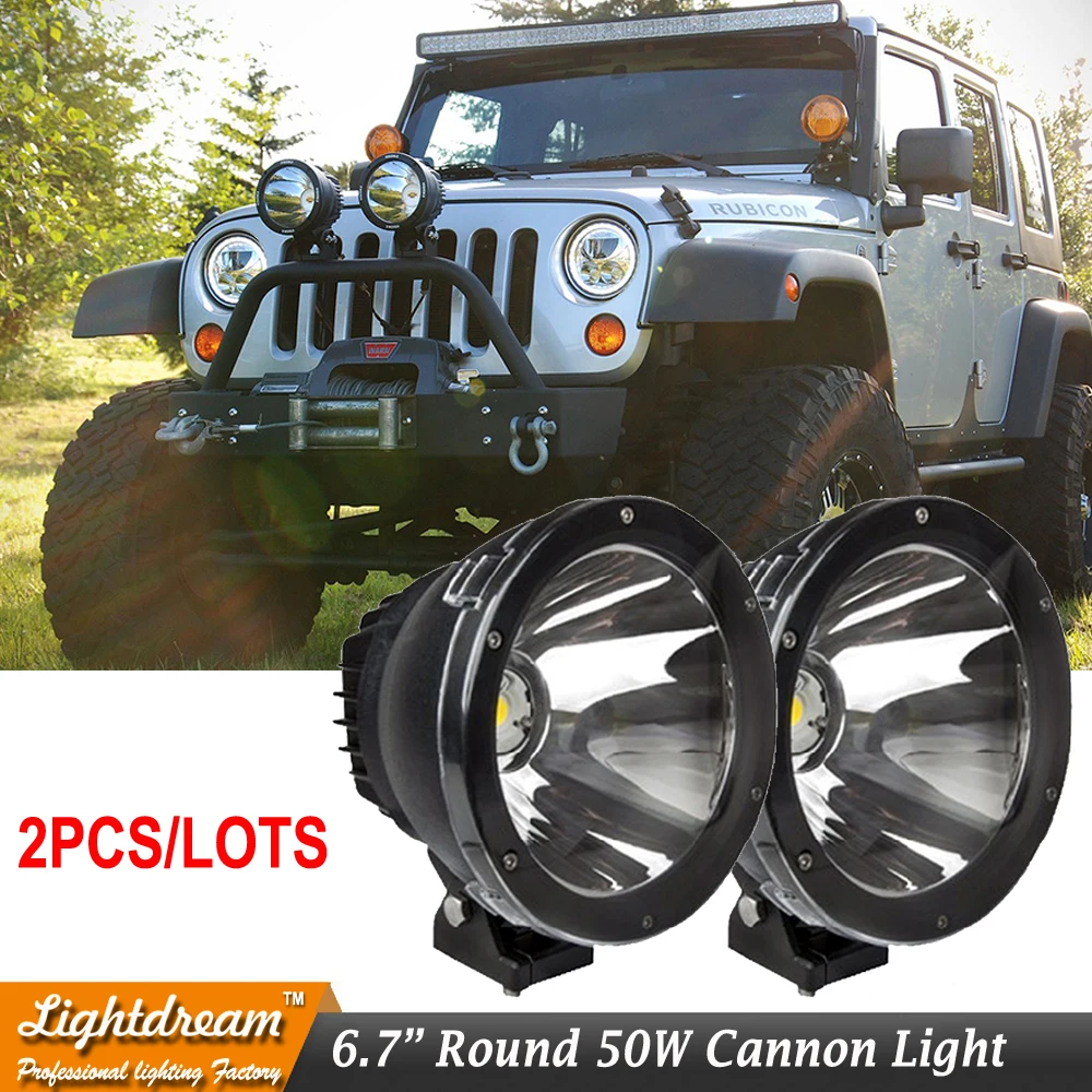 50W светодиодные чипы cannon светильник 4500Lm 6 7 &quotдюймовый 50 Вт СИД s для 4wd 4x4 atv