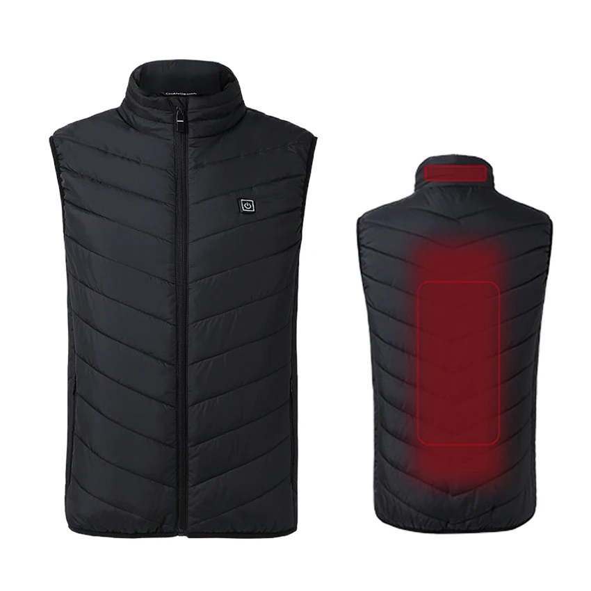 Men Winter Thick USB Heating Cotton Vest Outdoor Sleeveless Windbreaker Hiking Camping Trekking Climbing Fishing Hunting Jackets | Спорт и