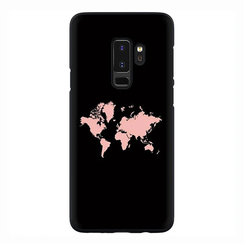 B6 Карта мира силиконовый чехол для телефона для samsung S6 S7 край S7 S8 S9 S10 плюс S10e Note 8, 9, 10, M10 M20 M30 M40 - Цвет: B6