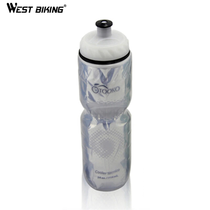 WEST BIKING пластиковая двойная изоляционная защита Спортивная бутылка для льда