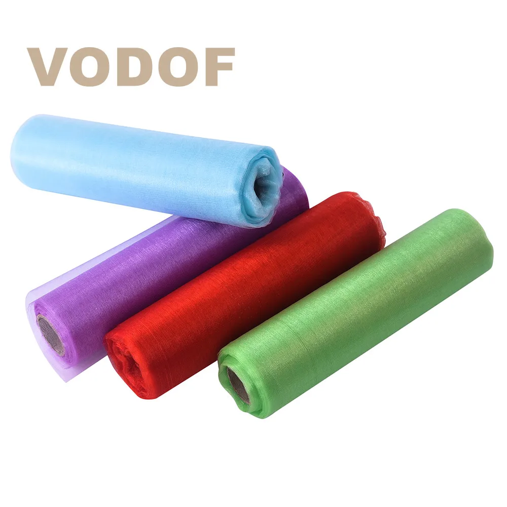 

Soft Sheer Organza DIY Organza Roll Spool Tutu DIY Wedding Gift Bow Birthday party Festival Supplies 20CM X 20M