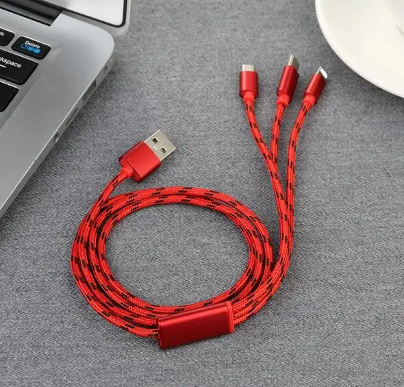 USB кабель для быстрой зарядки 3 в 1|Аксессуары батарей и ЗУ| |