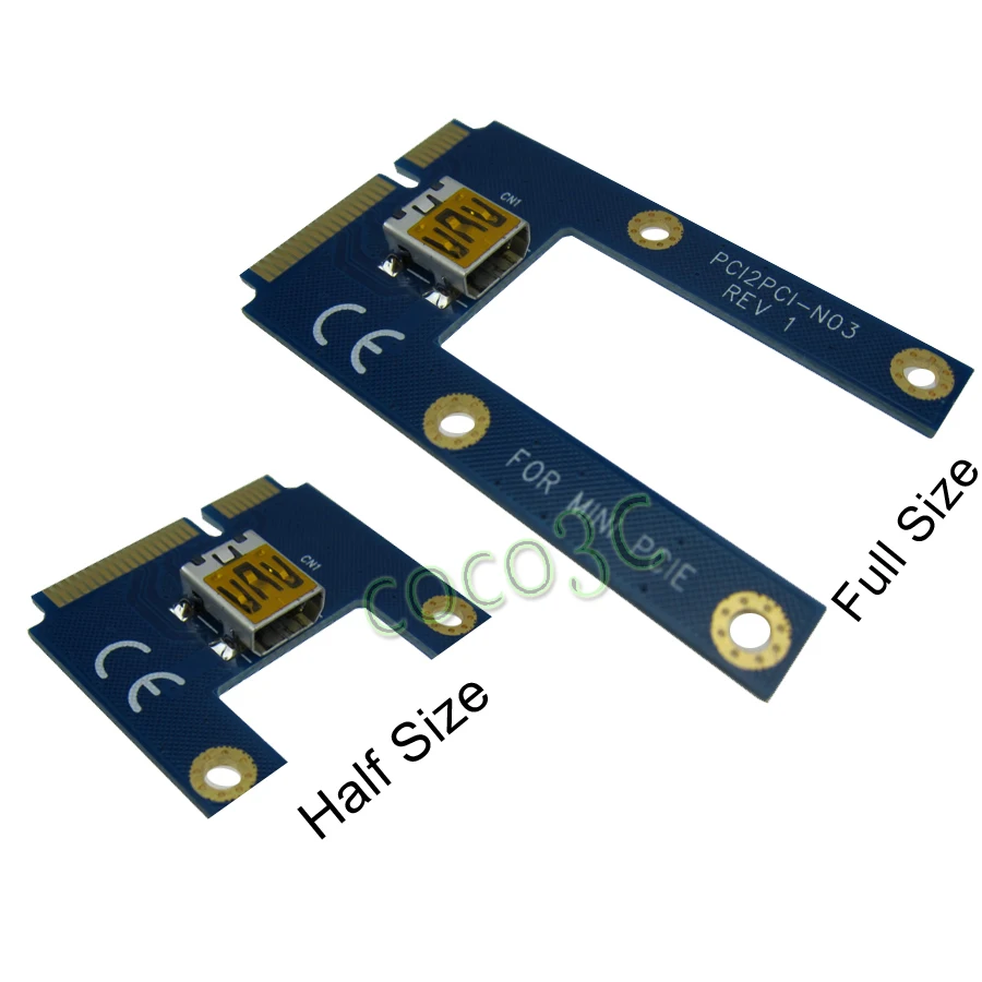 Мини PCIe для 2 PCI 32bit слота адаптера Express Mini Card 3.0 контроллер звуковая карта сети