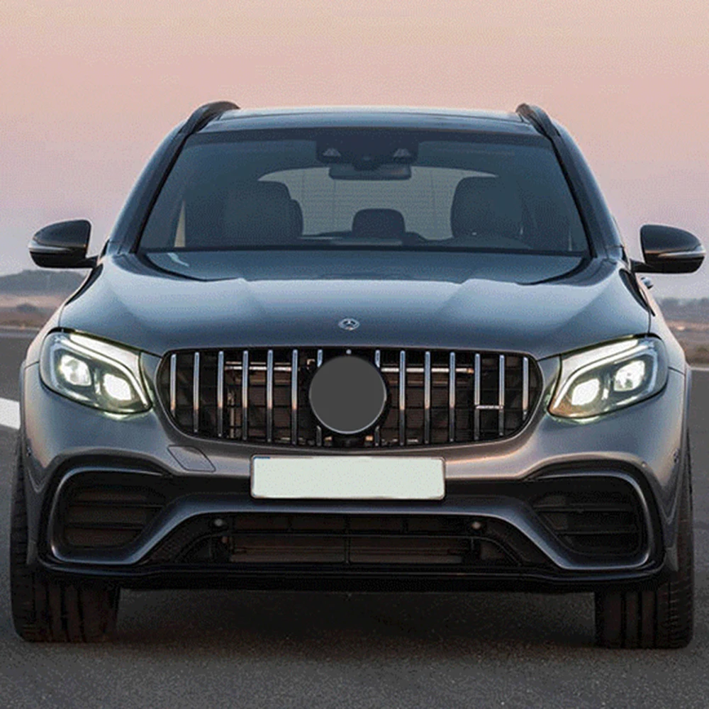 Автомобильный передний гриль SBAIREA W166 GTR для Benz GLS гоночная решетка верхняя без