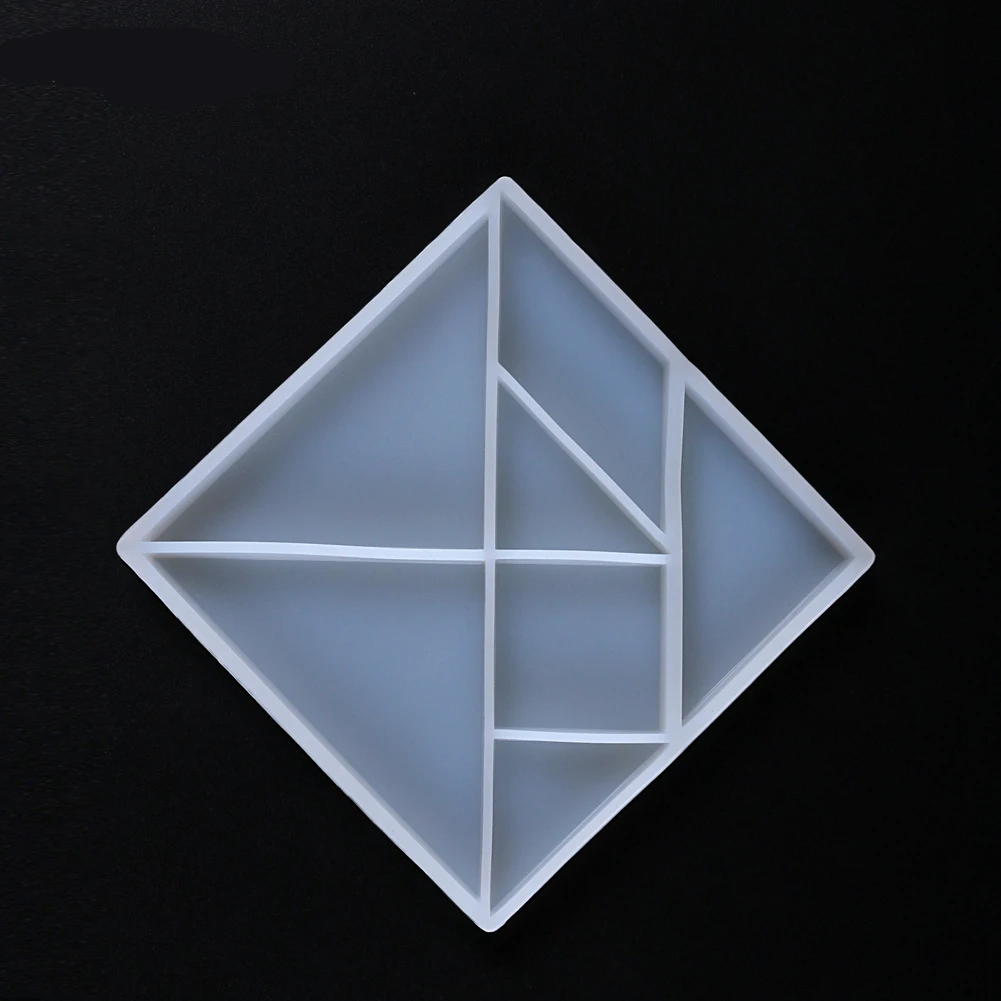 Aomily DIY силиконовая форма 7 форм Tangram для шоколадного торта Контейнер ручной работы