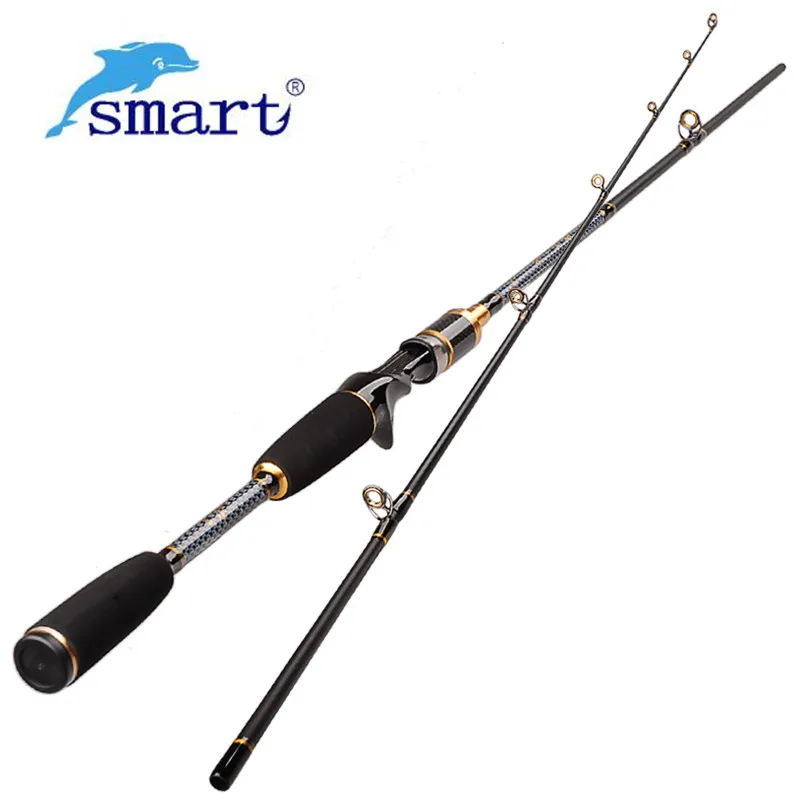

SMART 1.8m 2.1m 2.4m 2Secs Casting Rod Power:M Carbon Lure Fishing Rod Pesca Carp Peche Olta Bass Fishing Stick Baitcasting Rod