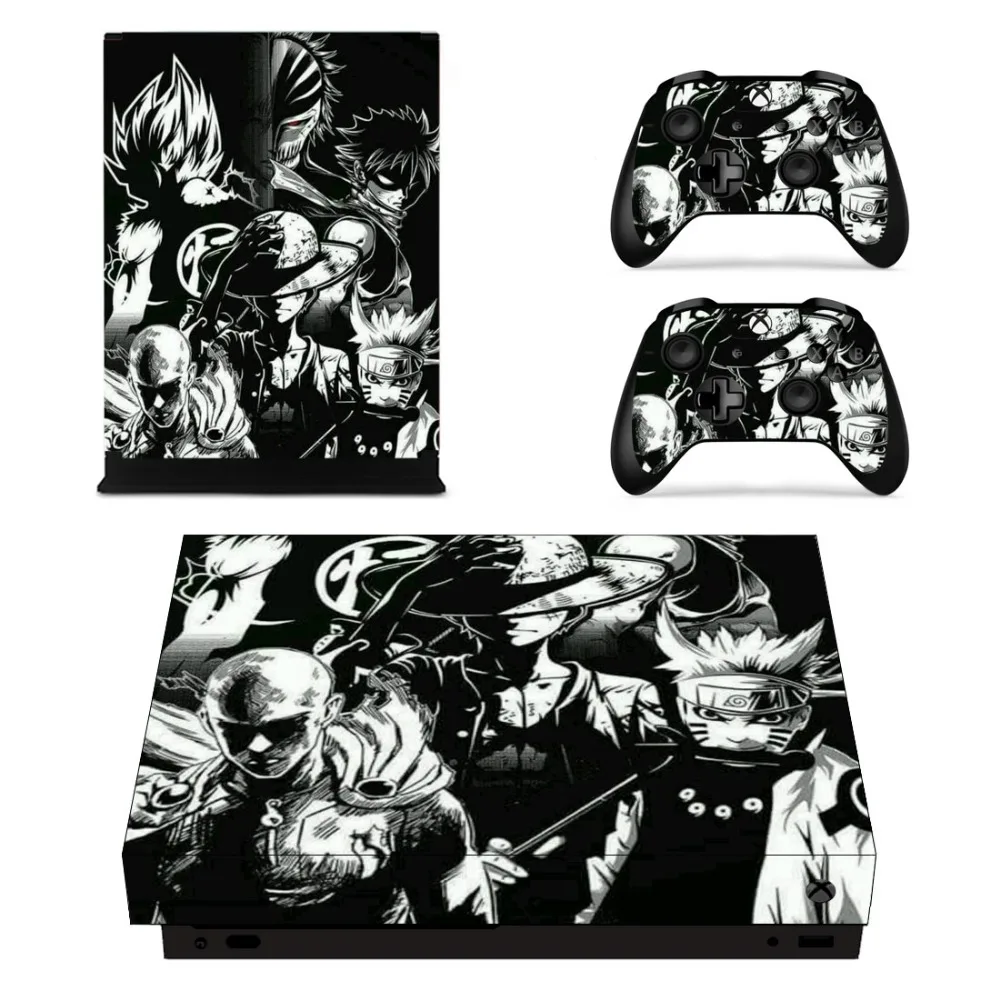 One piece Наруто Dragon Ball One Punch Мужская наклейка на кожу для Xbox One X консоли и 2 контроллера для Xbox One X Skins