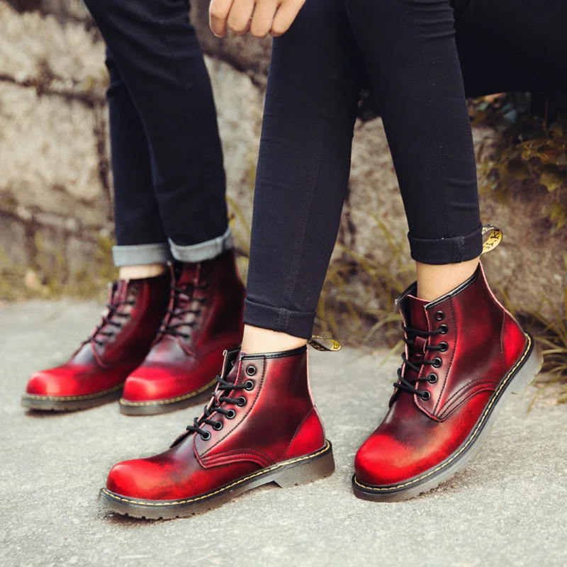 

Autumn Men Women Comfortable Sneakers Waterproof Hiking Shoes Leather Man Climbing Hiking Boots Anti-skid Outdoor Ankle Boots