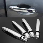 Автомобильная хромированная наружная дверная ручка, накладка, наклейка для Honda CRV CR-V 2012 2013 2014 2015 2016