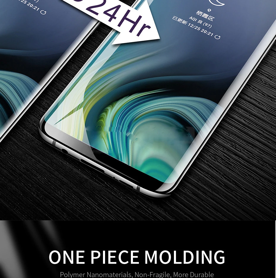 Полное покрытие мягкая ТПУ нано настоящая Гидрогелевая пленка для samsung Galaxy S10 S9 S8 S7 S6 edge Plus Note 9 8 FE 7 Защита экрана прозрачная