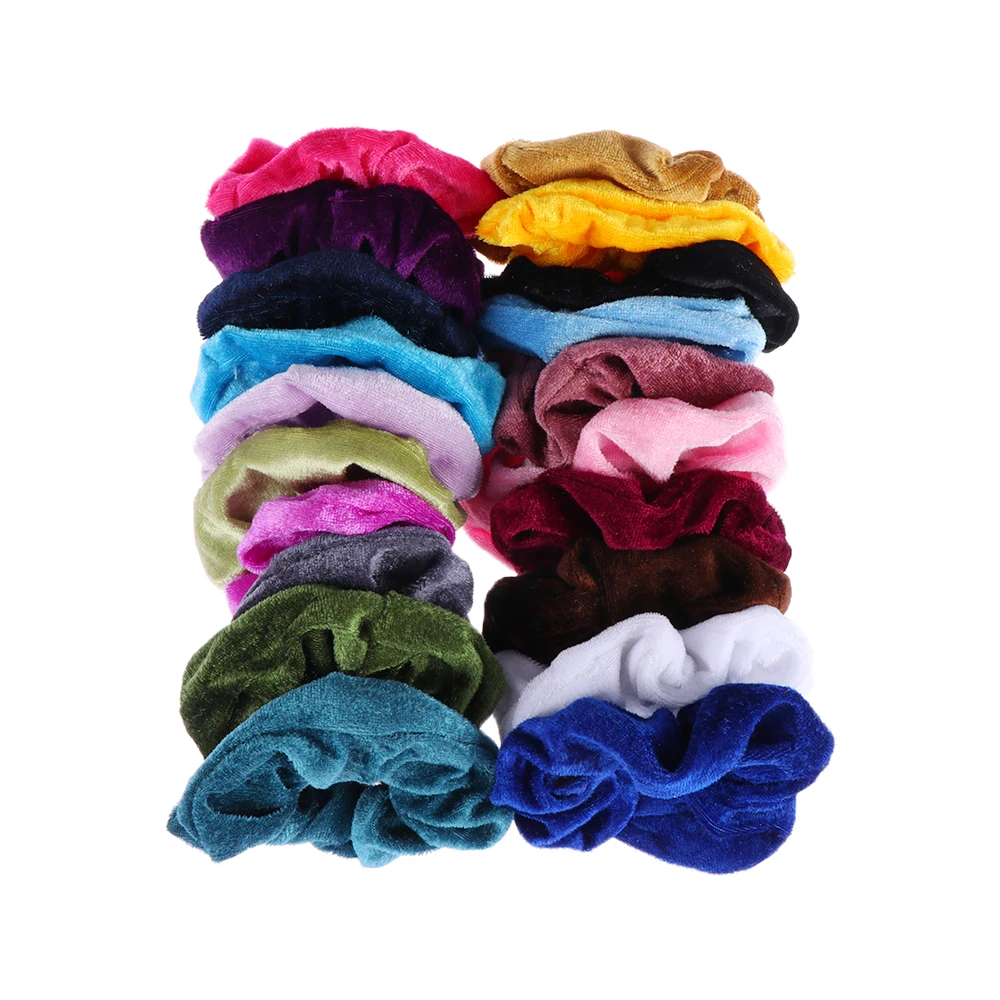 Резинка бархатная для женщин и девушек эластичная заколка хвоста держатель