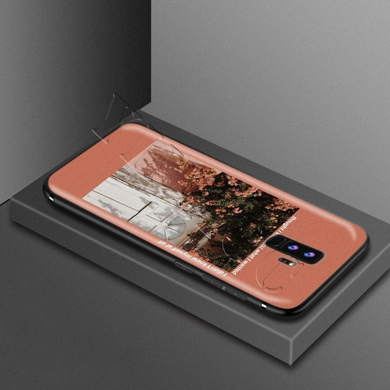 YIMAOC эстетика текст песни эстетическое чехол для Samsung Галактики A7 A8 A9 S10 J6 A10 A20 A30 A40