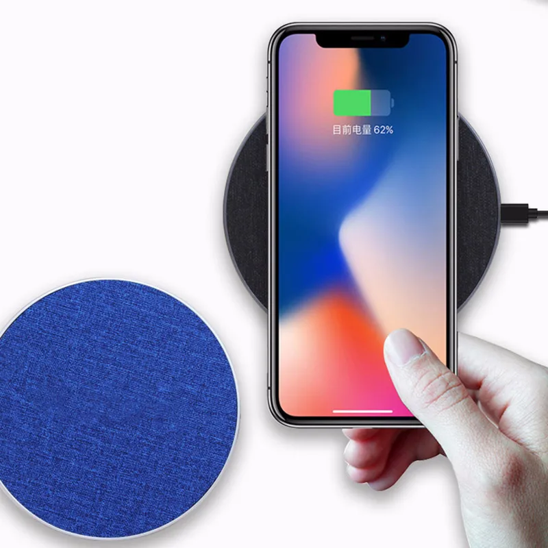 ALLOMN 10W 5V Qi Быстрое беспроводное зарядное устройство Edge для IPhone X XR XS MaX 8 Phone Car