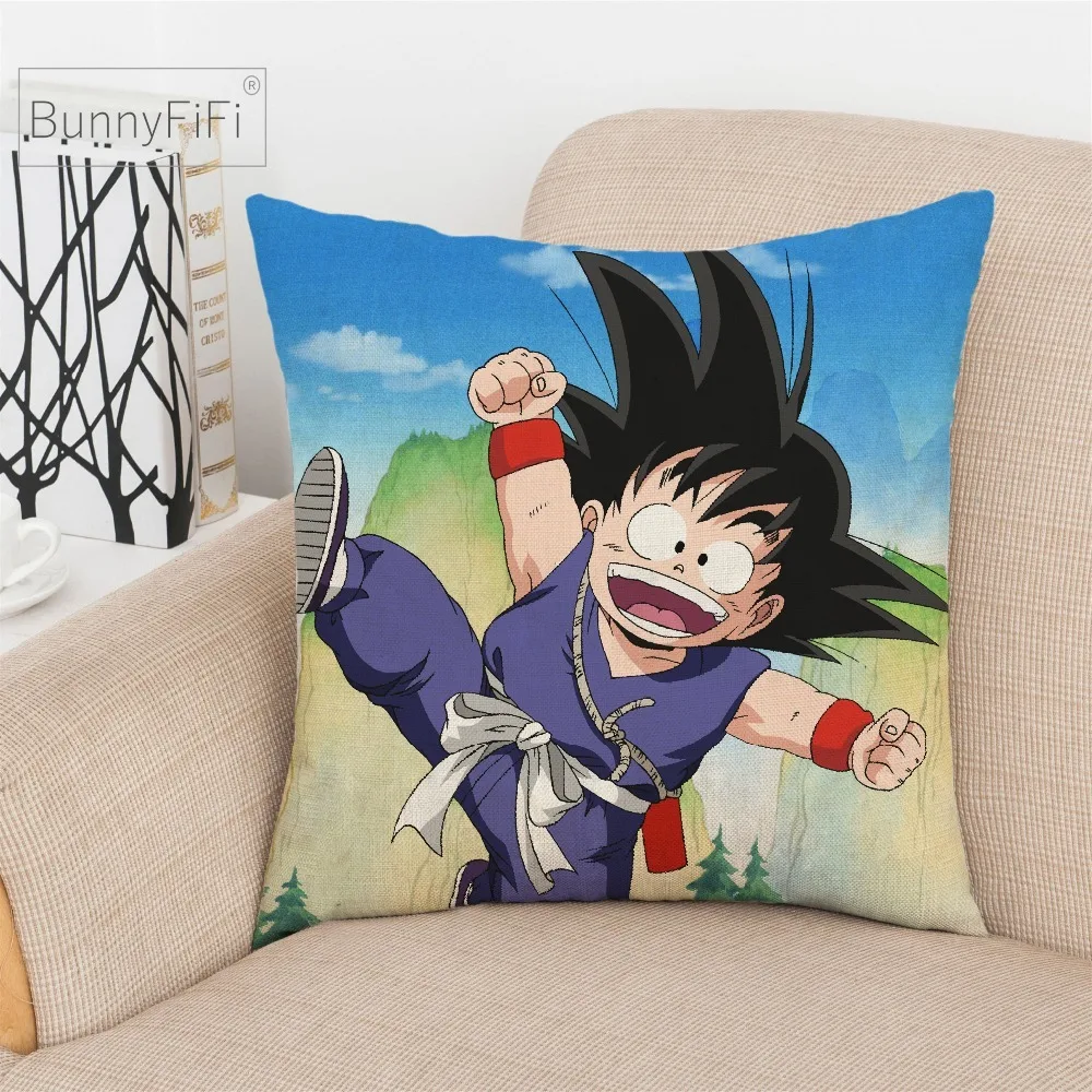 Dragon Ball Baby Son Goku Dakimakura хлопковая декоративная подушка, лен Чехол 45x45 см для дивана наволочка для подушки стула домашний декор