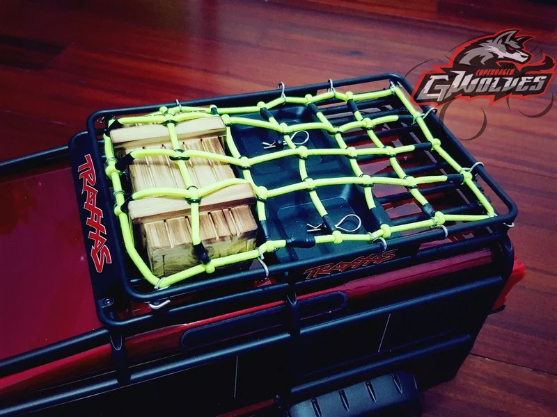 GWOLVES 1:10 RC Rock Crawler Monster truck эластичная багажная сетка для осевого SCX10 90046 Tamiya CC01 RC4WD D90