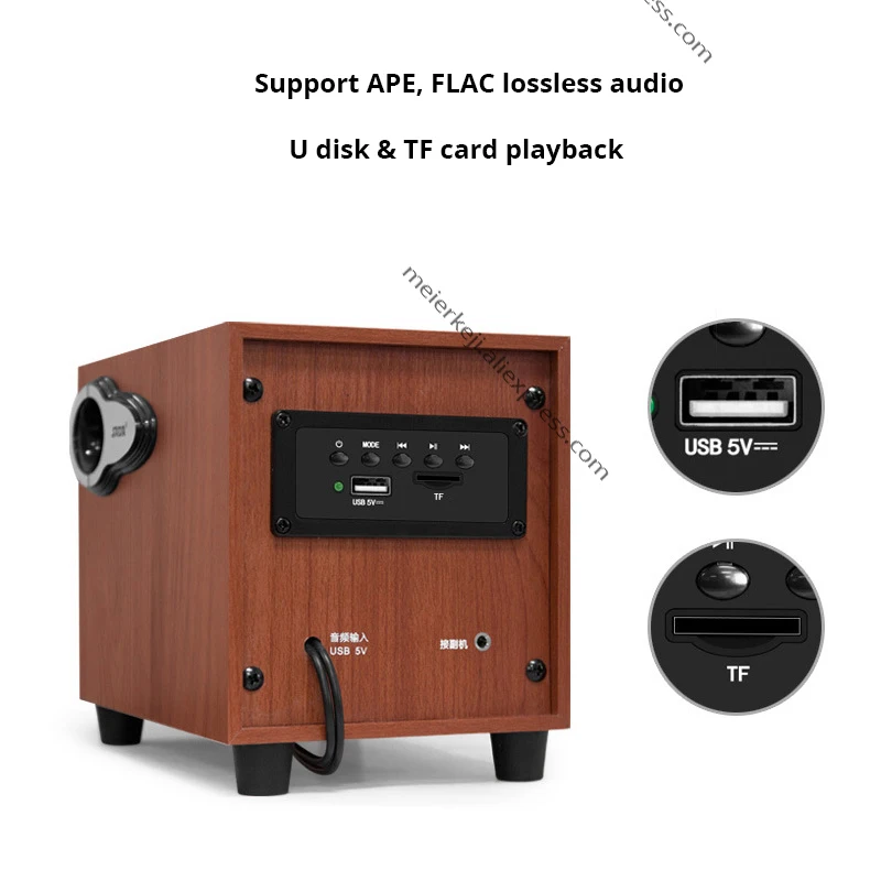 SADA высококачественные деревянные usb динамик плеер для компьютера смартфон U диск