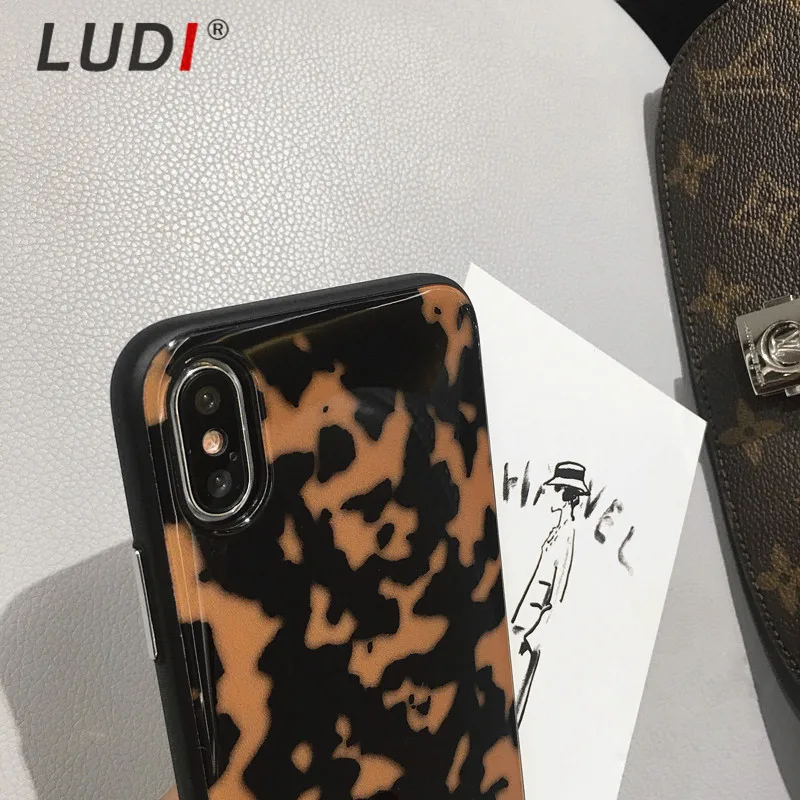 LUDI сексуальный глянцевый леопардовый чехол для телефона iphone 11 pro max/7/6/6 s/8/xs/6 plus/max/xr