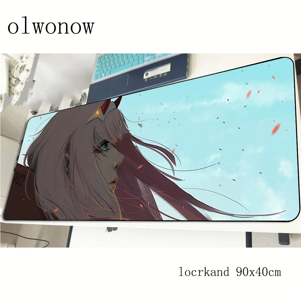 Darling in the franxx коврик для мыши 90x40 см большой игровой коврик для геймера Самый дешевый игровой компьютерный стол Клавиатура со встроенной мышью игровые коврики