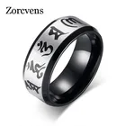 Zorcins 2022 высококачественные обручальные кольца для мужчин ювелирные изделия кольцо из нержавеющей стали традиционное мужское кольцо Ом Мани Падме Хум черного цвета