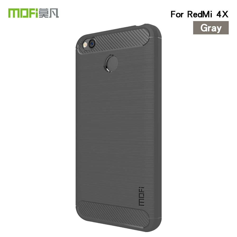 Оригинальный модный чехол для телефона MOFi XiaoMi redmi 4x мягкий силиконовый из