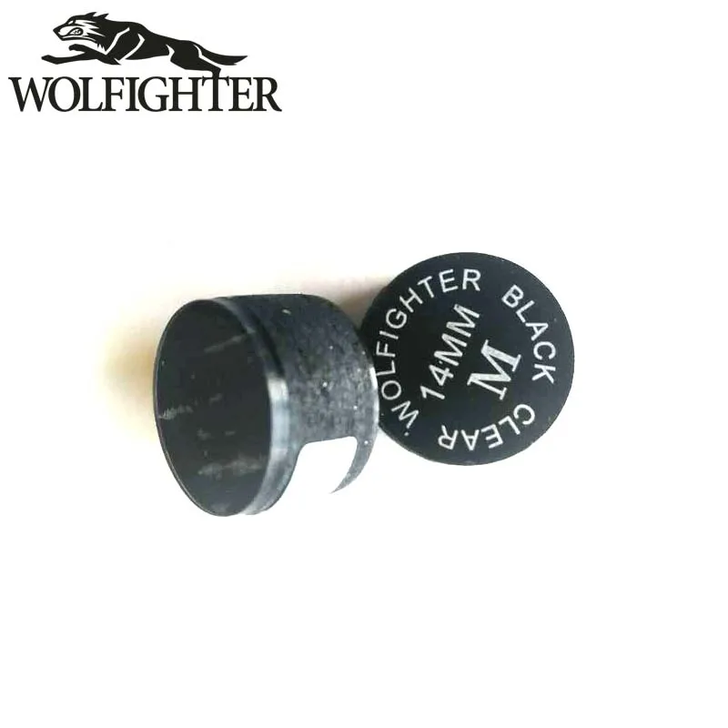 1 шт. WOLFIGHTER черный прозрачный наконечник для пула 14 мм S M H|Аксессуары снукера и